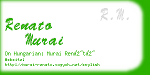 renato murai business card